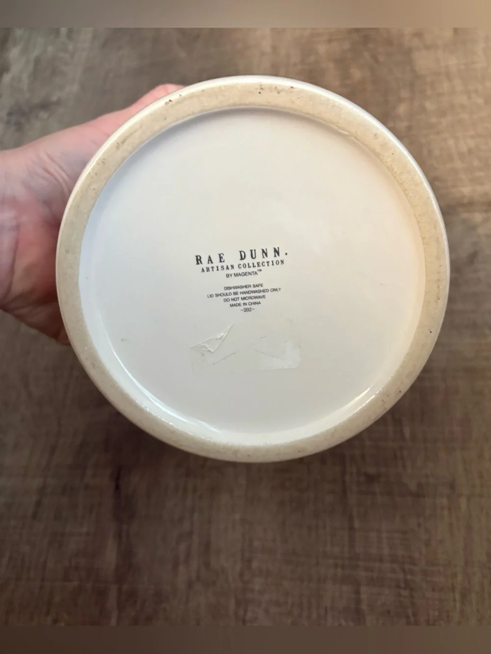 Rae Dunn TEA Ceramic Canister with Lid